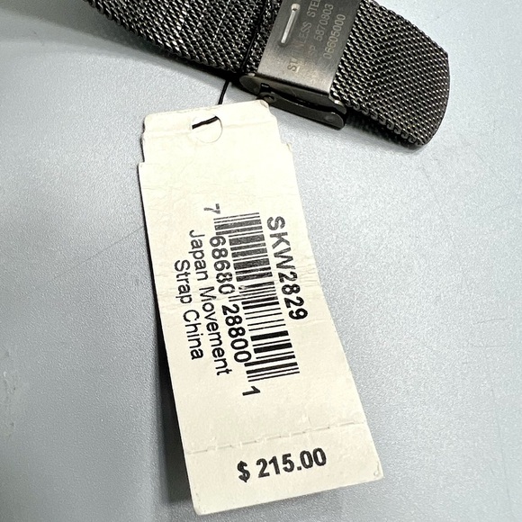 Skagen Womens Tanja Gunmetal Steel Mesh Watch SKW2829 - Picture 5 of 6